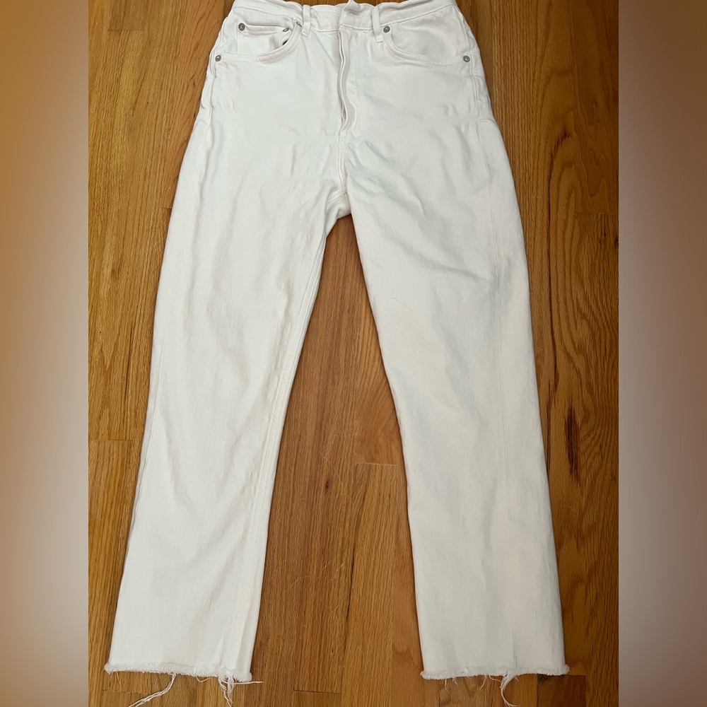 Agolde white jeans